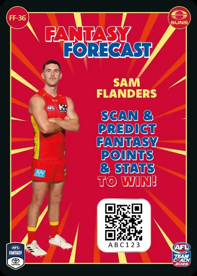 2025 Teamcoach AFL Fantasy Forecast - Cards 1 to 90 - Pick Your Card