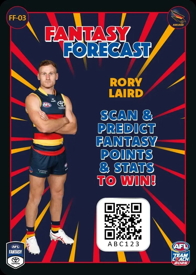 2025 Teamcoach AFL Fantasy Forecast - Cards 1 to 90 - Pick Your Card