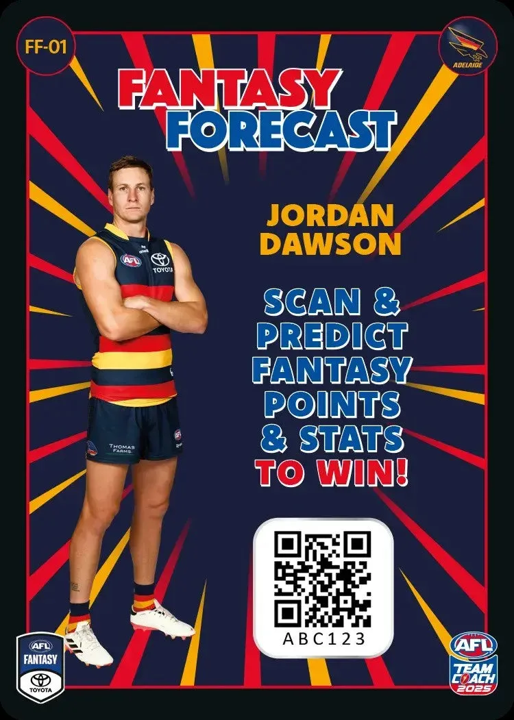 2025 Teamcoach AFL Fantasy Forecast - Cards 1 to 90 - Pick Your Card