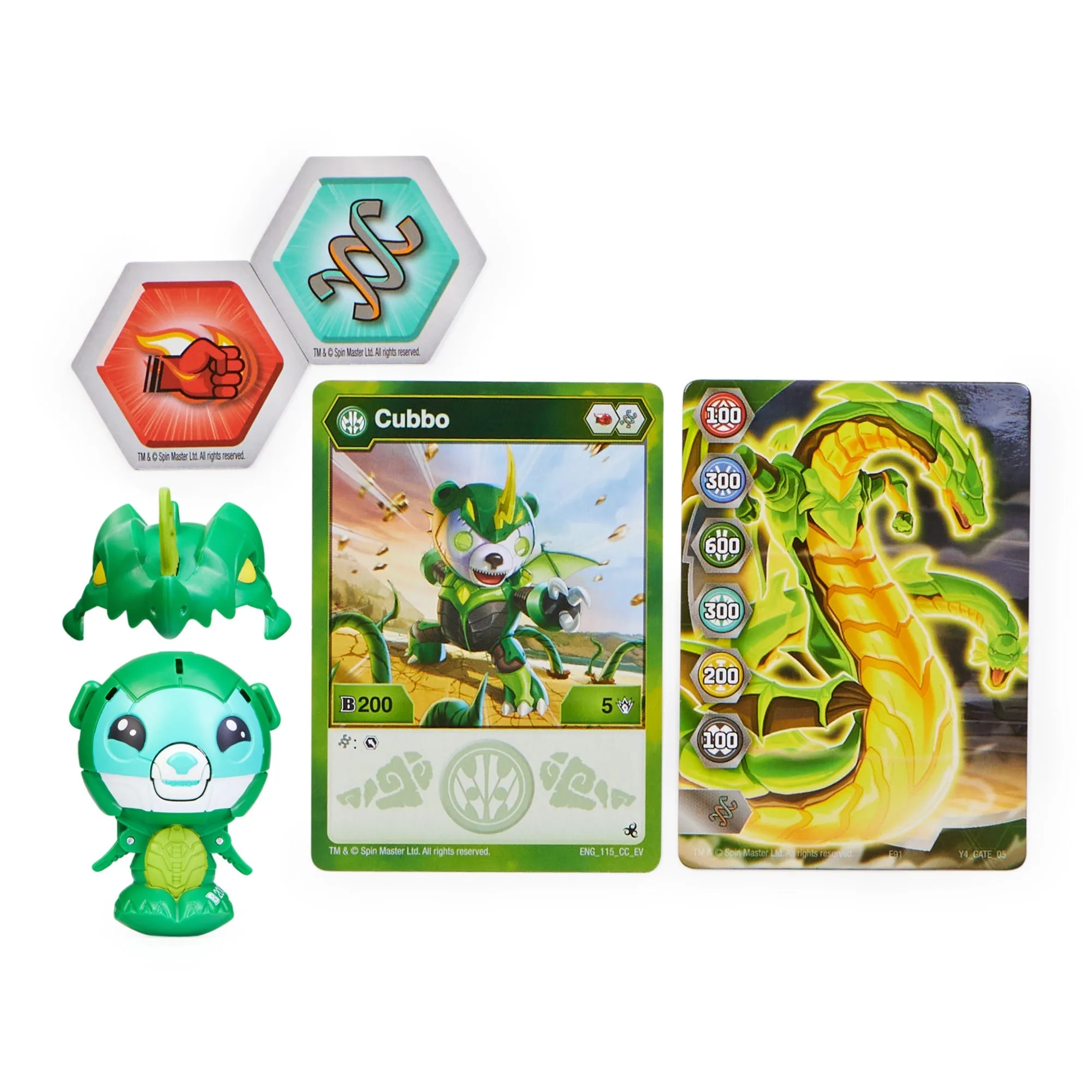 Bakugan Cubbo Single Pack Series 4 Dragonoid Green