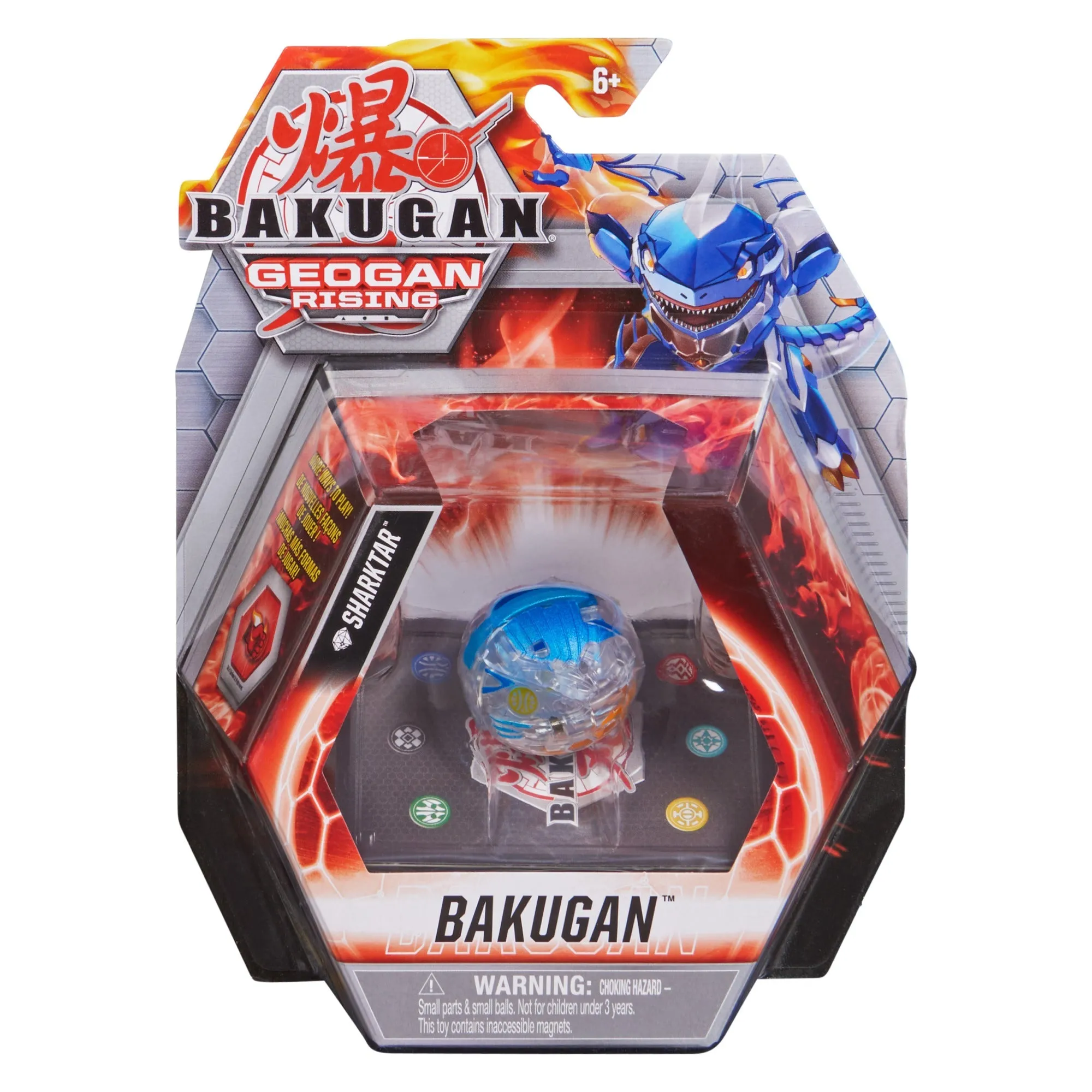 Bakugan Geogan Rising Core 1 Pack Series 3 Sharktar Clear
