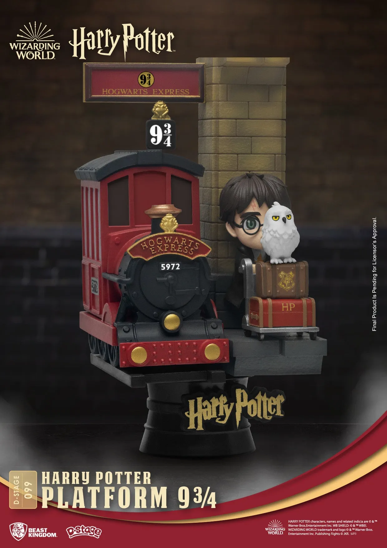 Beast Kingdom D Stage Harry Potter Platform 9 3/4 (Closed Box Packaging)