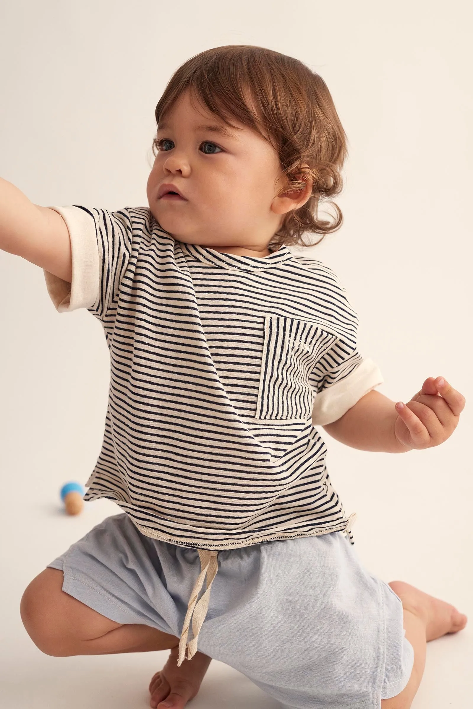 BIEL SLUB STRIPE SHIRT