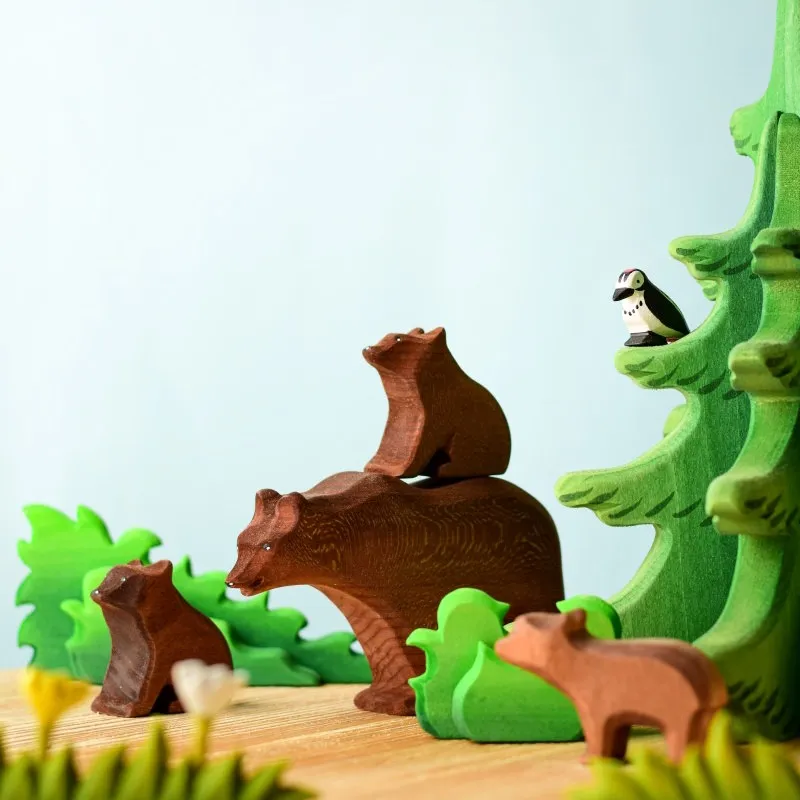 Bumbu Toys | Brown Bear Cub Sitting