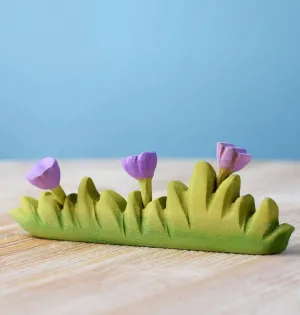 Bumbu Toys | Large Grass with Purple Flowers