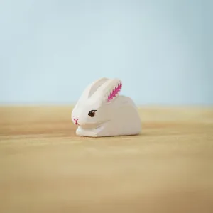 Bumbu Toys | White Baby Rabbit Perching