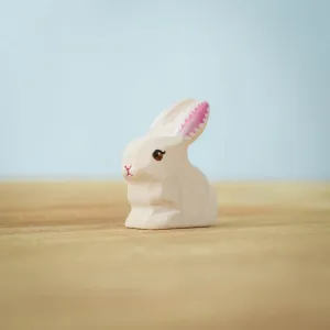 Bumbu Toys | White Baby Rabbit Sitting