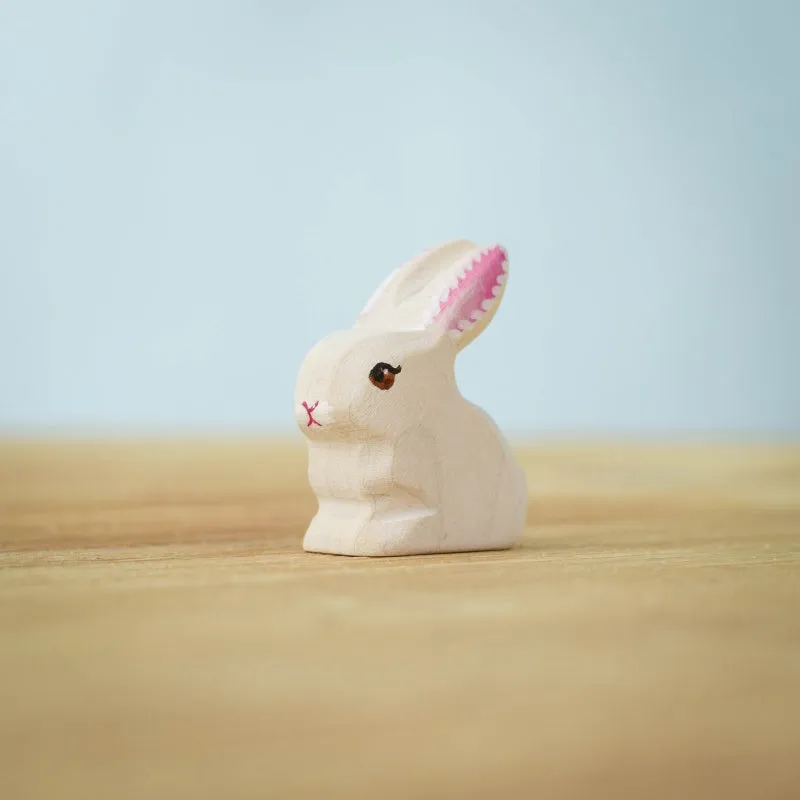 Bumbu Toys | White Baby Rabbit Sitting