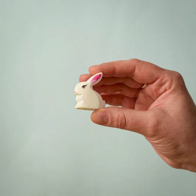 Bumbu Toys | White Baby Rabbit Sitting