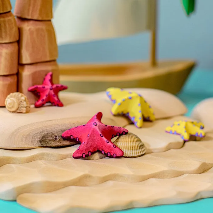 Bumbu Toys | Yellow Starfish Set of 2