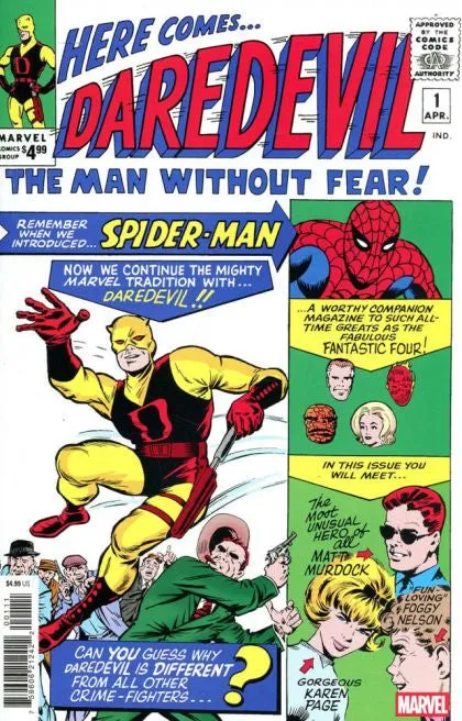 Daredevil, Vol. 1, #1 Facsimile Comic