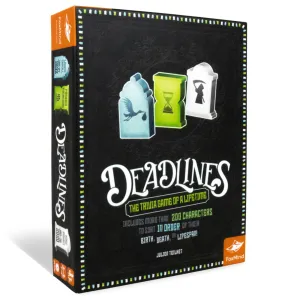 Deadlines FoxMind Pop Culture Trivia Card Game, Ages 12 