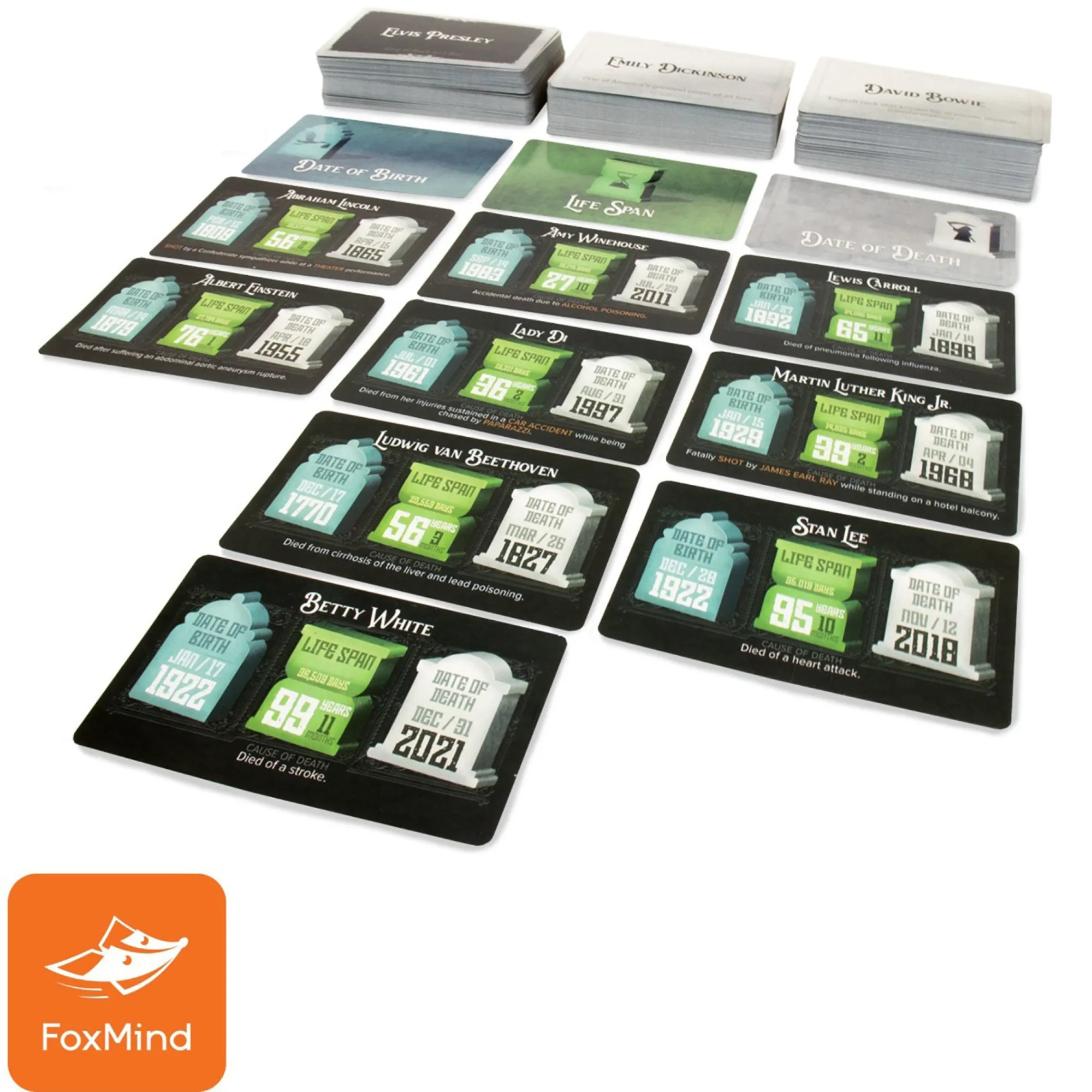Deadlines FoxMind Pop Culture Trivia Card Game, Ages 12 
