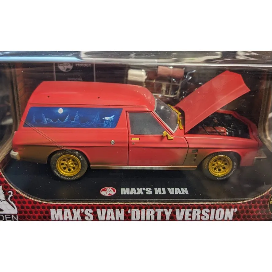 Dirty CHASE Version: Max's 1975 Holden HJ Sandman Panelvan, 1:24 Scale Diecast Car