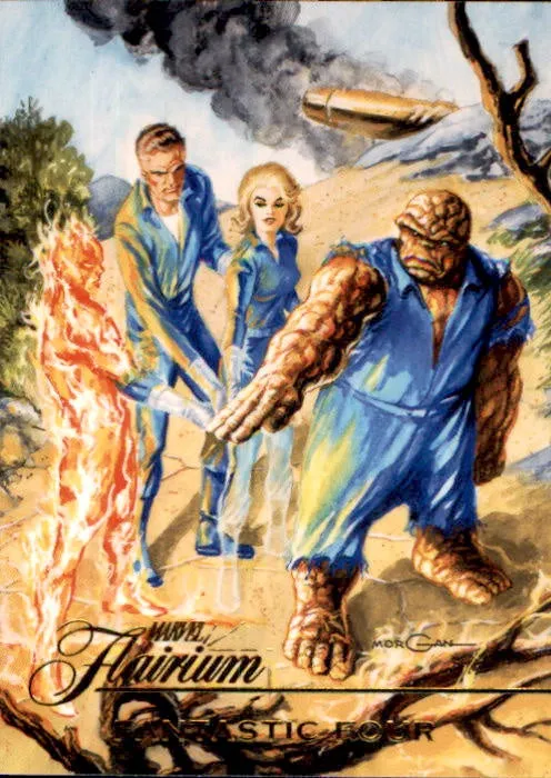 Fantastic Four, FT-9, Flairium, 2023 Fleer Marvel Flair