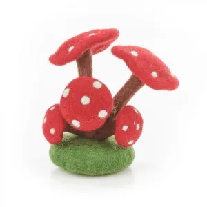 Felt Toadstool Stump