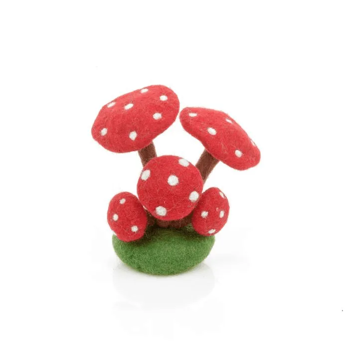 Felt Toadstool Stump