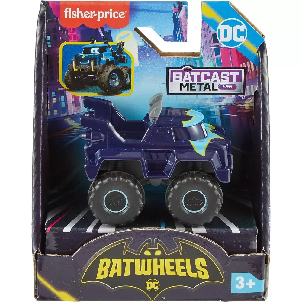 Fisher Price Batwheels 1:55 Diecast - Buff The Bat-Truck