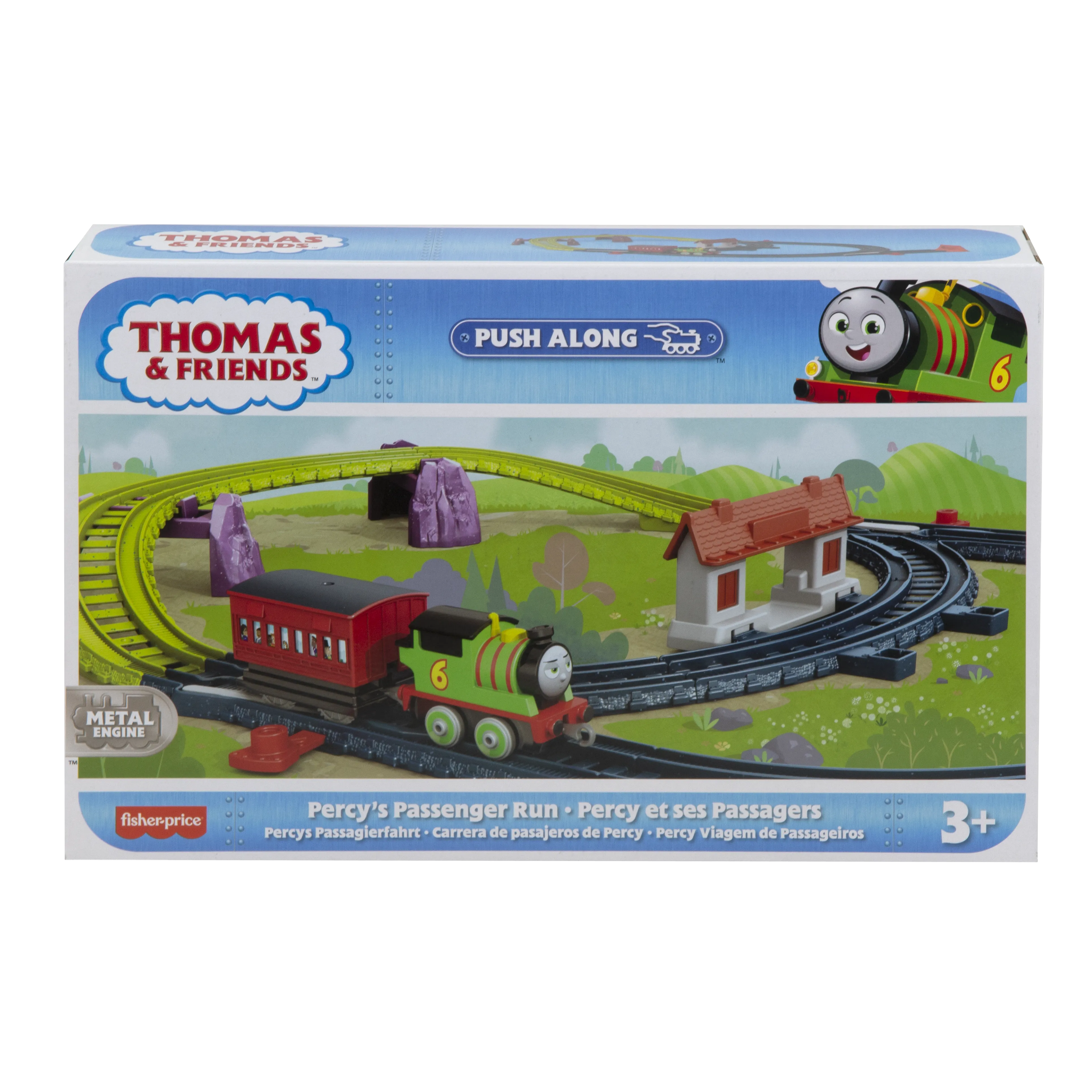 Fisher-Price Thomas & Friends Push Along Percy's Passenger Run Track Set