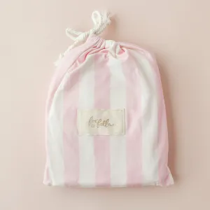 Fox   Fallow Organic Fitted Cot Sheet | Petal Stripe