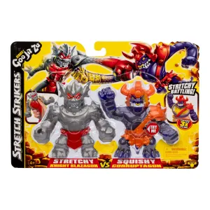 Heroes Of Goo Jit Zu Stretch Strikers S11 vs Pack - Knight Blazagon vs Gladiator Corruptagon