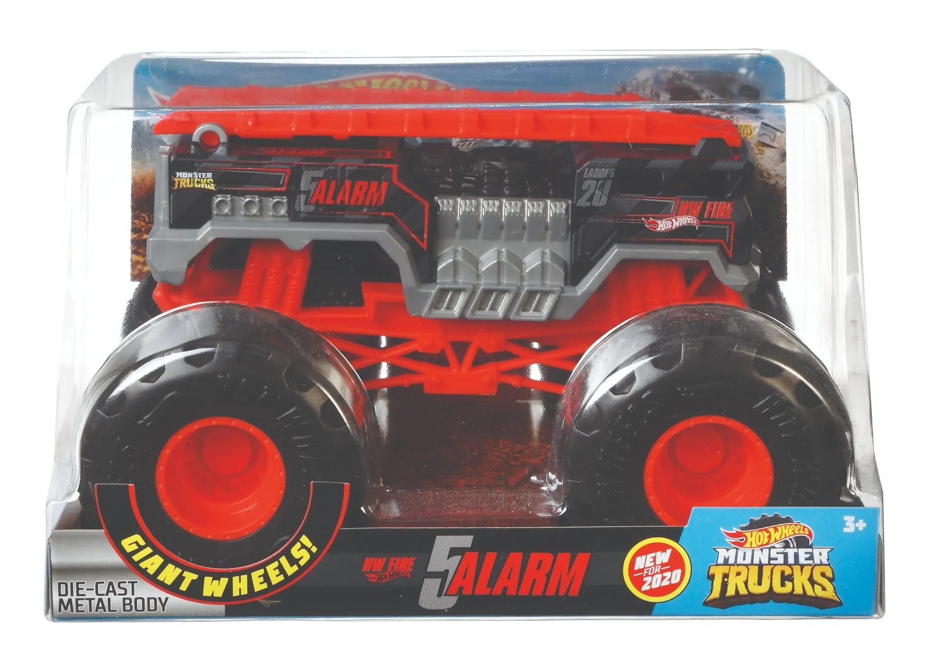 Hot Wheels 1:24 Monster Trucks Giant Wheels 5 Alarm Fire Dept 2