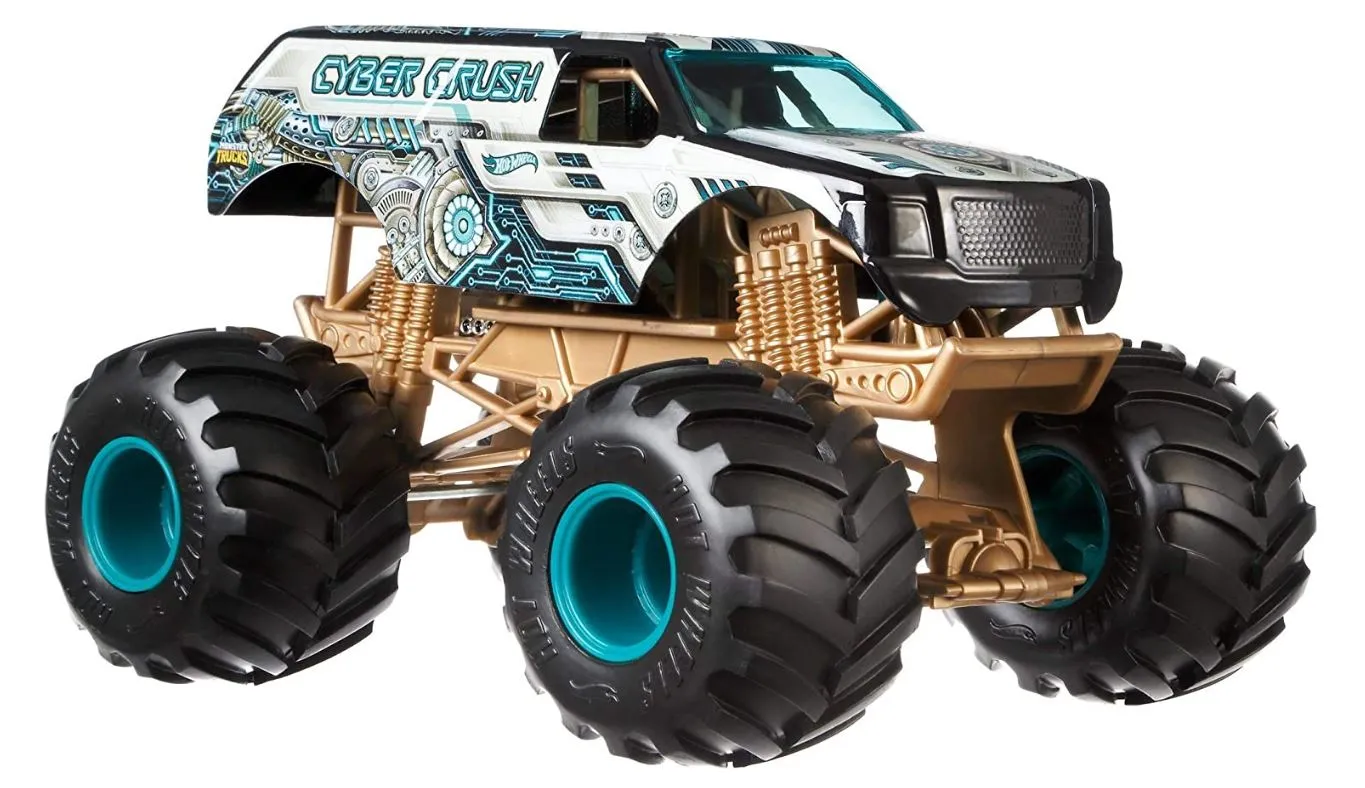 Hot Wheels 1:24 Monster Trucks Giant Wheels Cyber Crush