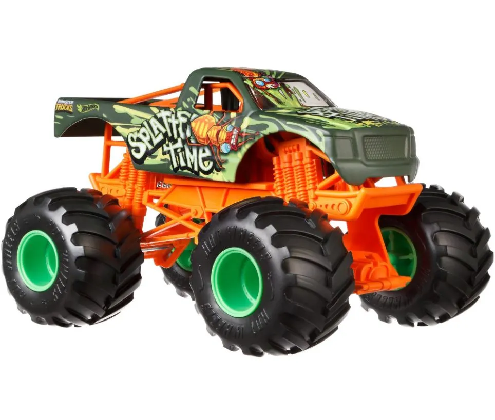 Hot Wheels 1:24 Monster Trucks Giant Wheels Splatter Time