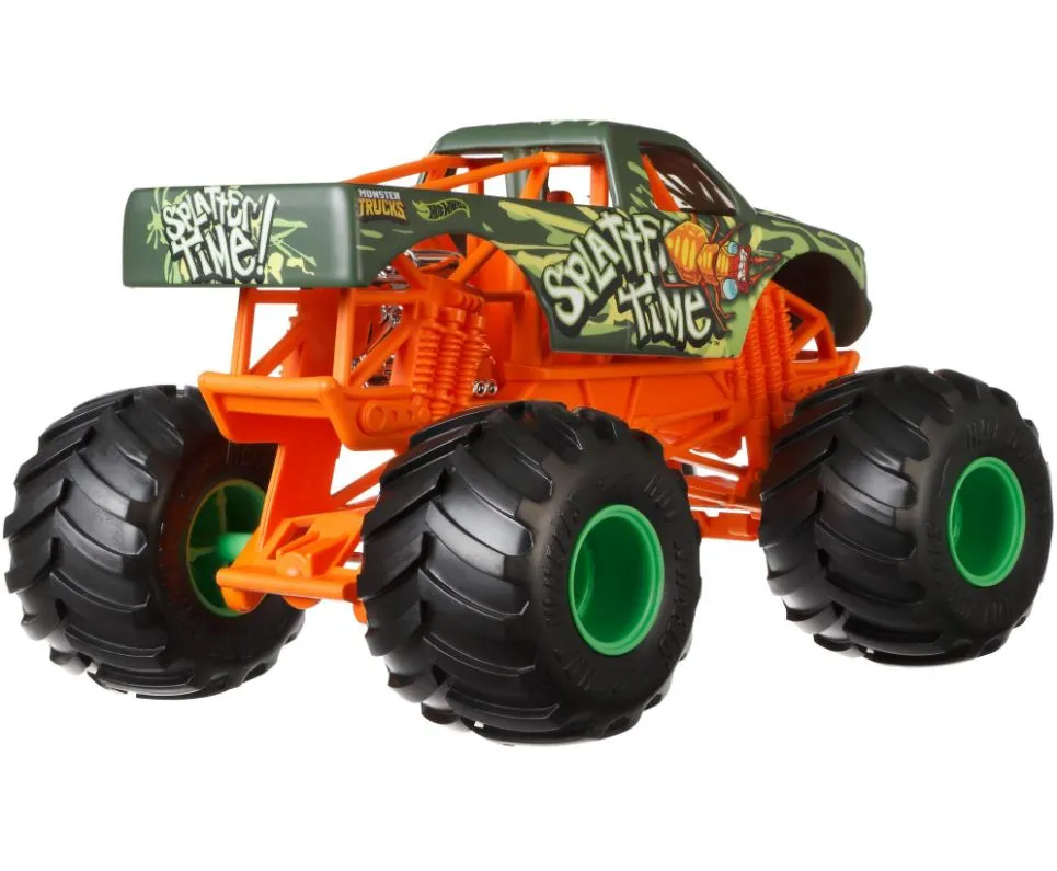 Hot Wheels 1:24 Monster Trucks Giant Wheels Splatter Time