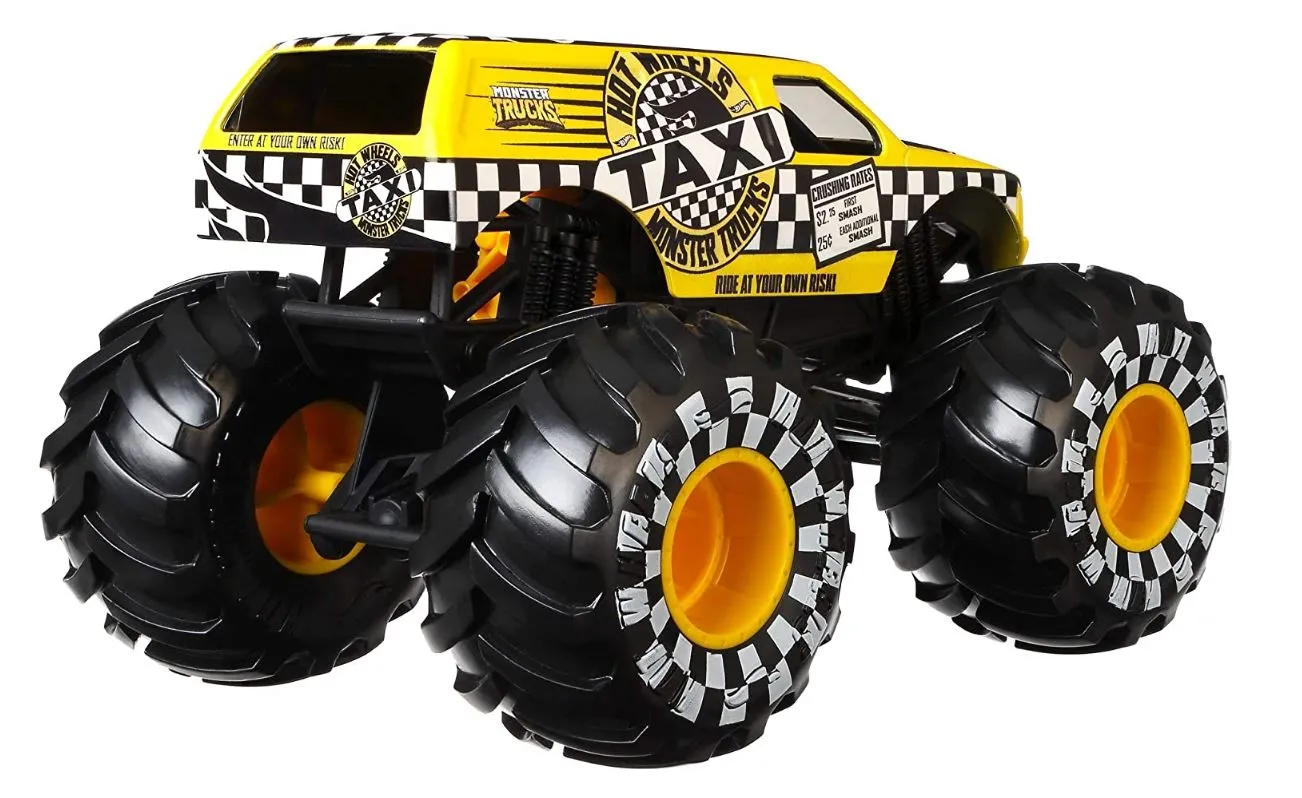 Hot Wheels 1:24 Monster Trucks Giant Wheels Taxi