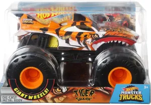 Hot Wheels 1:24 Monster Trucks Giant Wheels Tiger Shark