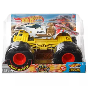 Hot Wheels 1:24 Monster Trucks Giant Wheels Twin Mill White
