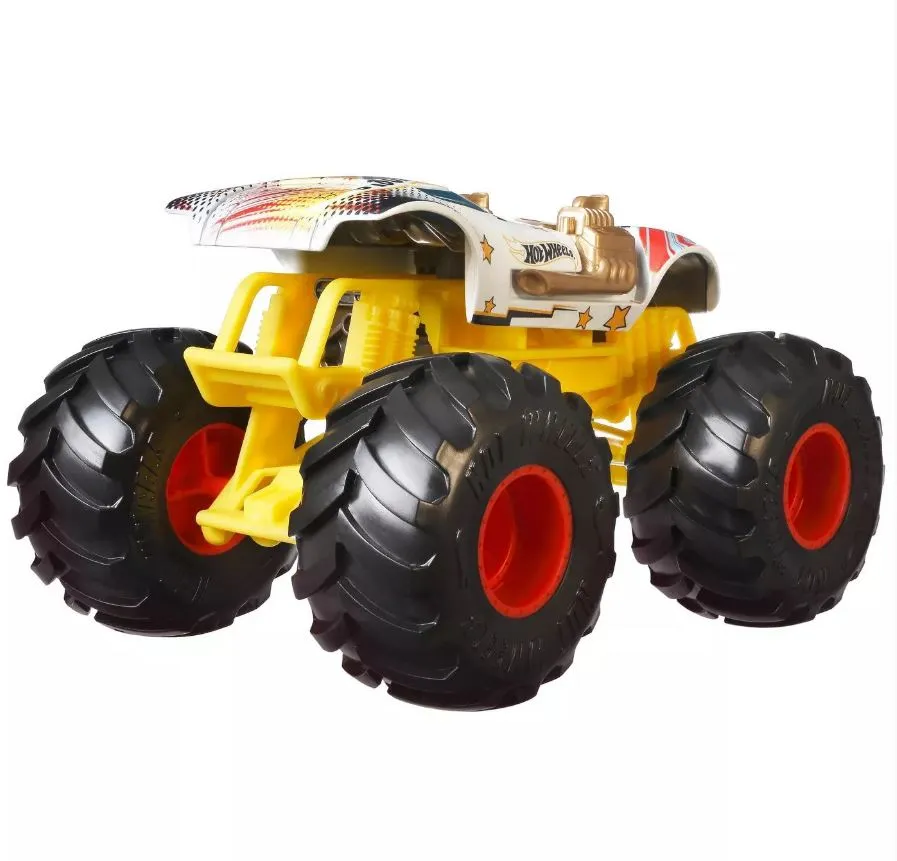 Hot Wheels 1:24 Monster Trucks Giant Wheels Twin Mill White