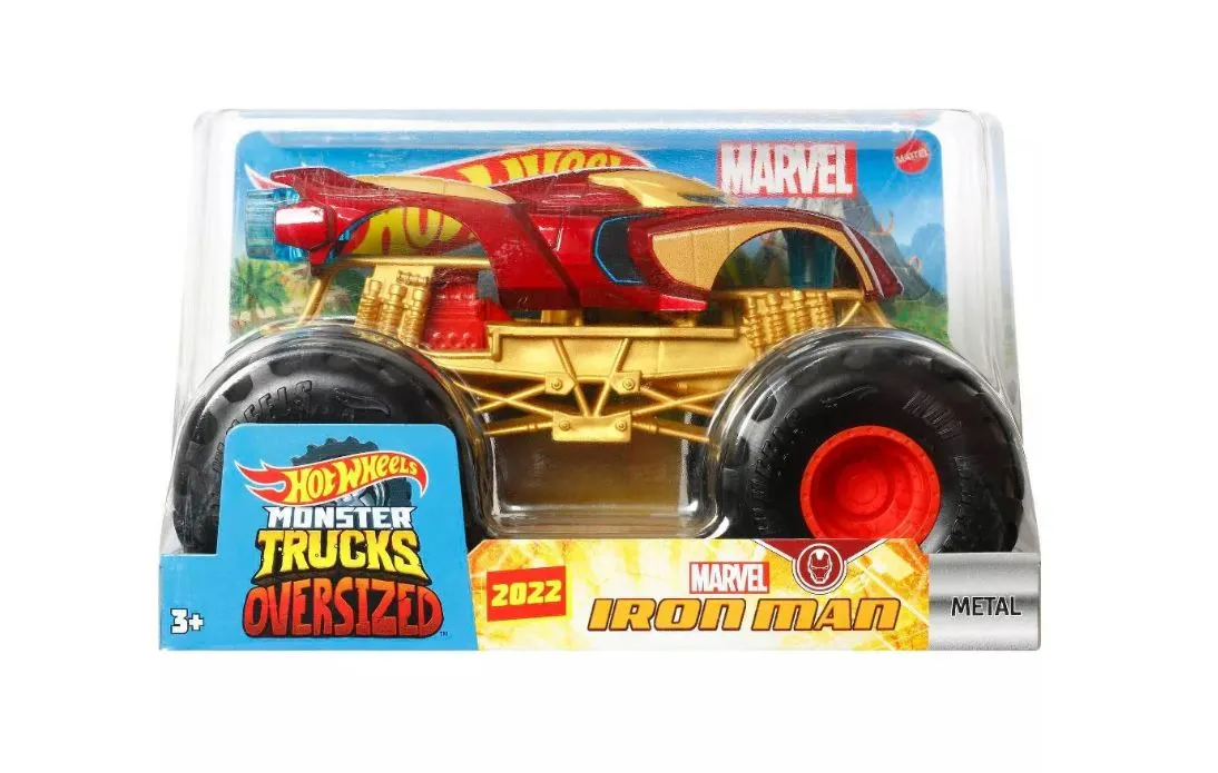 Hot Wheels 1:24 Monster Trucks Marvel Iron Man