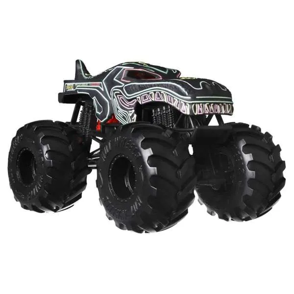 Hot Wheels 1:24 Monster Trucks Mega-Wrex Black With Neon Colours
