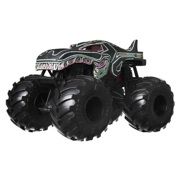 Hot Wheels 1:24 Monster Trucks Mega-Wrex Black With Neon Colours
