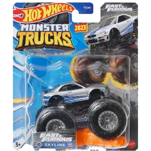 Hot Wheels 1:64 Monster Truck Fast And Furious Skyline GTR
