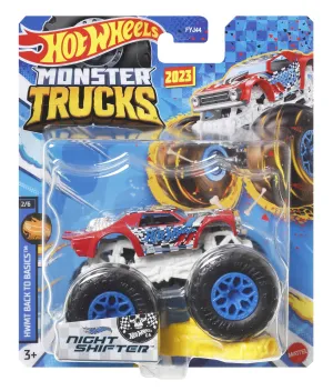 Hot Wheels 1:64 Monster Trucks 2023 Hwmt Back To Basics 2/6 Night Shifter