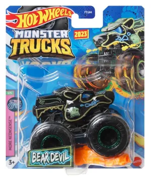 Hot Wheels 1:64 Monster Trucks 2023 More Neonsense 3/5 Bear Devil
