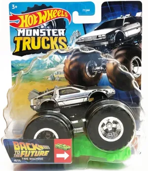Hot Wheels 1:64 Monster Trucks Back To The Future Time Machine