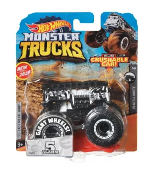 Hot Wheels 1:64 Monster Trucks Black & White 1/6 5 Alarm