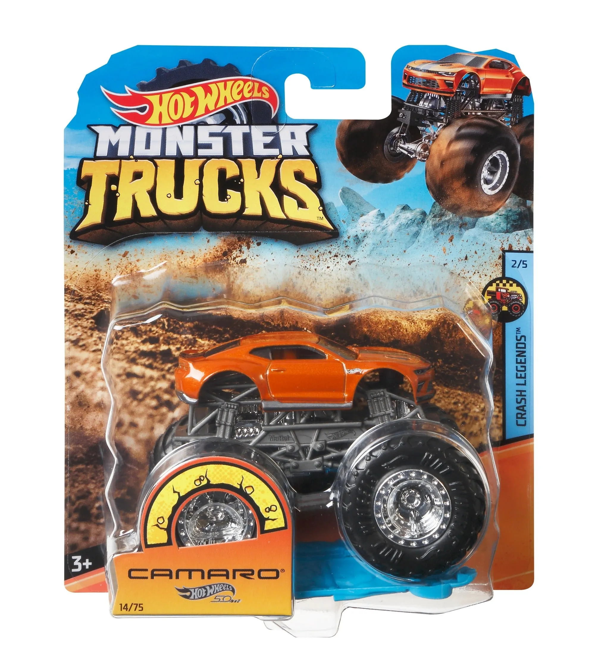 Hot Wheels 1:64 Monster Trucks Crash Legends 2/5 Camaro