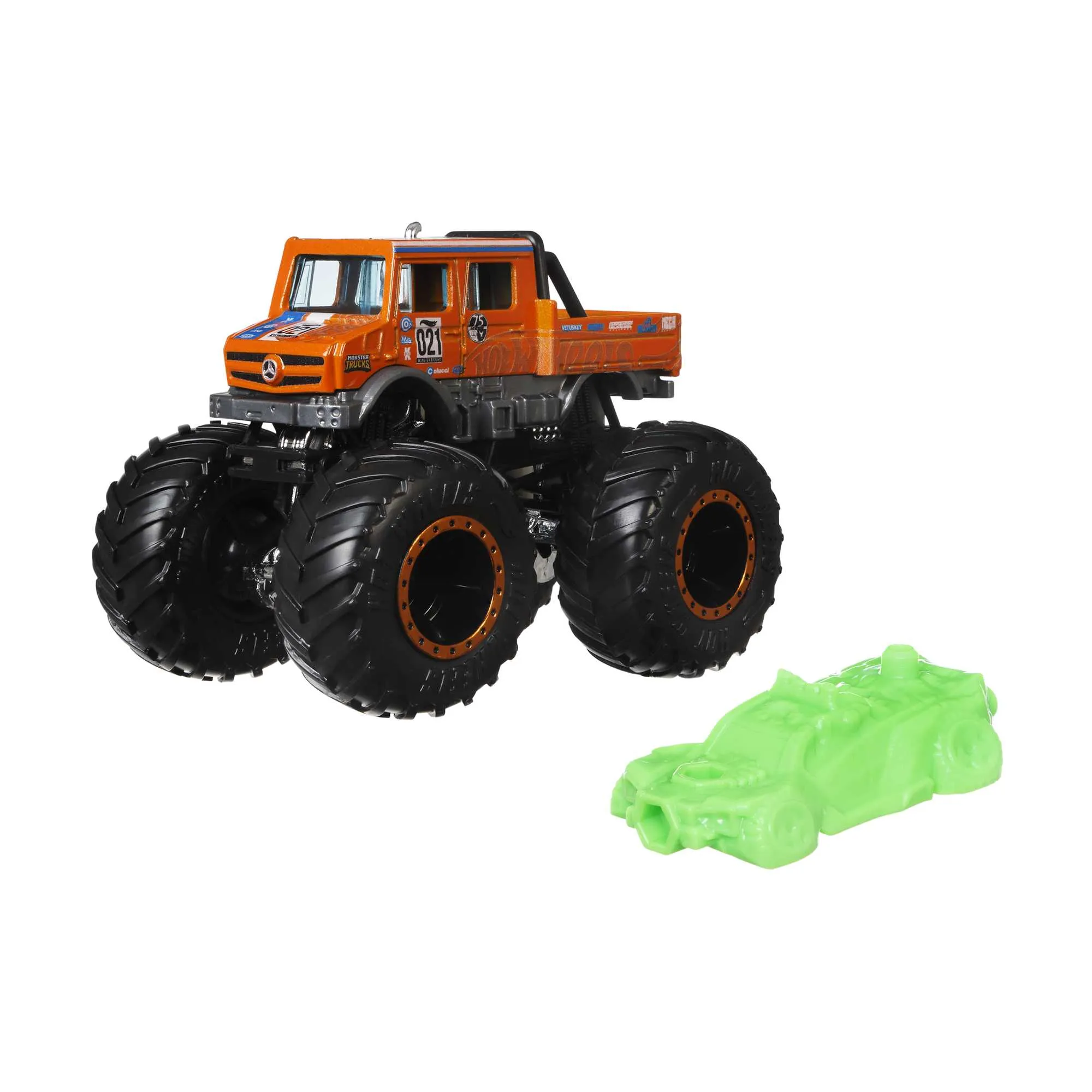 Hot Wheels 1:64 Monster Trucks Crash Legends 3/5 Mercedes-Benz Unimog