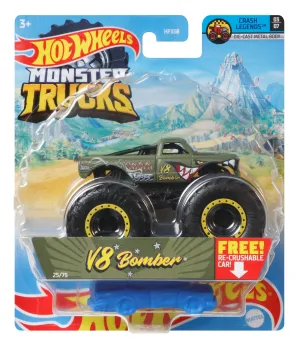 Hot Wheels 1:64 Monster Trucks Crash Legends 3/7 V8 Bomber