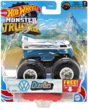 Hot Wheels 1:64 Monster Trucks Crash Legends 4/11 Dragbus