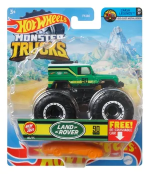 Hot Wheels 1:64 Monster Trucks Crash Legends 6/7 Land Rover 90 Defender
