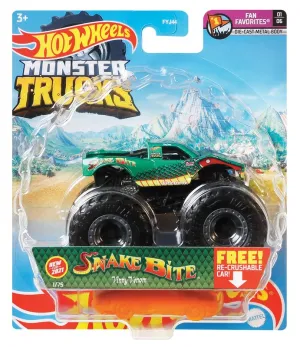 Hot Wheels 1:64 Monster Trucks Fan Favorites 1/6 Snake Bite