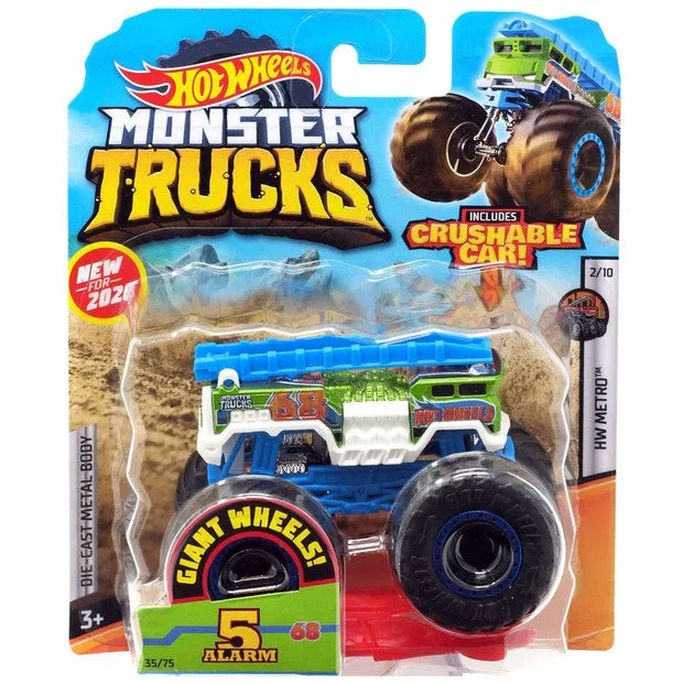Hot Wheels 1:64 Monster Trucks Hot Wheels Metro 2/10 5 Alarm