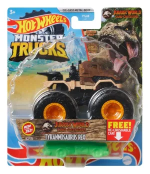 Hot Wheels 1:64 Monster Trucks Jurassic World Tyrannosaurus Rex