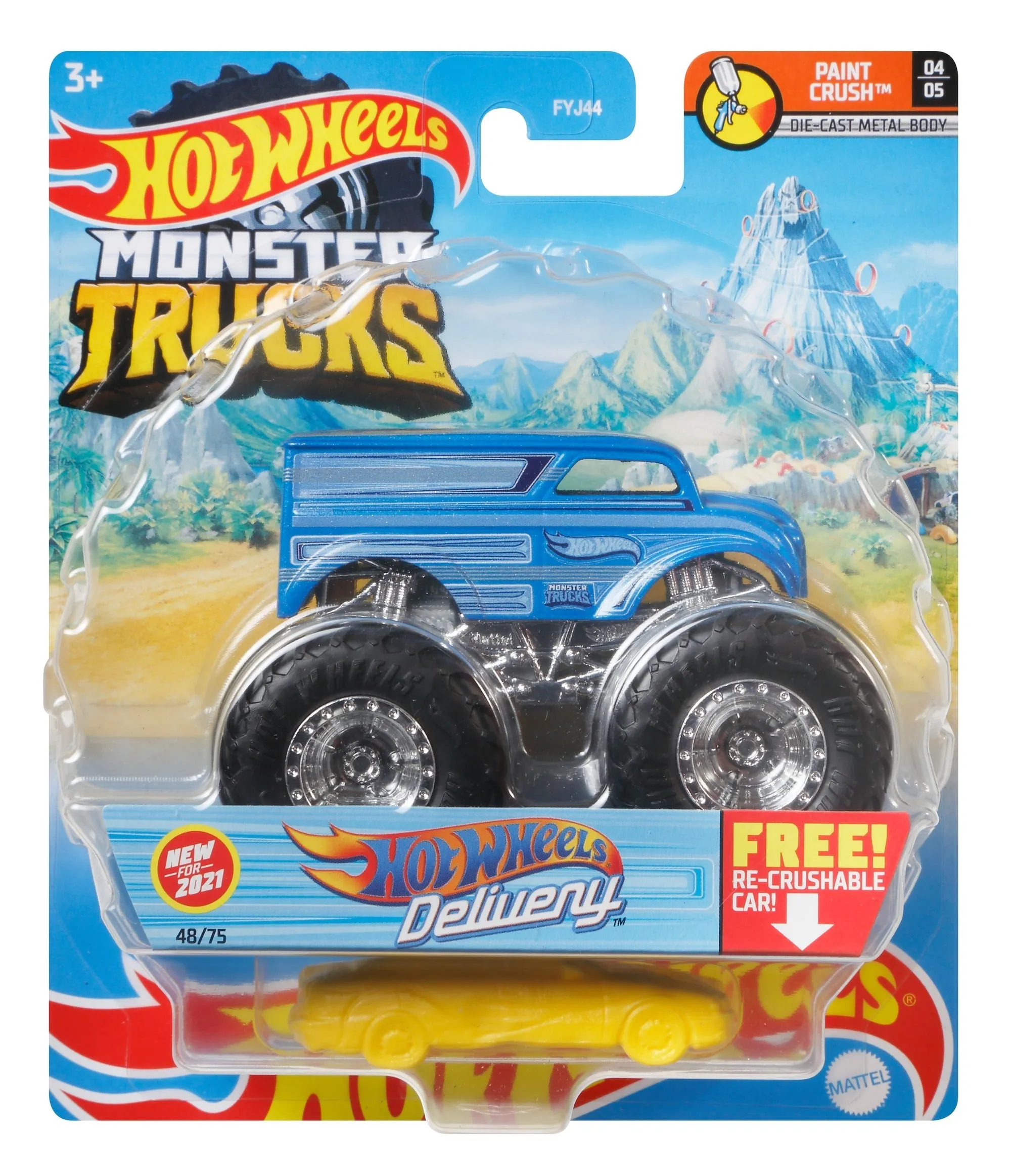 Hot Wheels 1:64 Monster Trucks Paint Crush 4/5 Hot Wheels Delivery